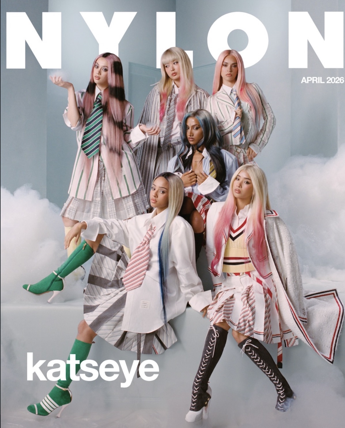Nylon cover with editorial hair color