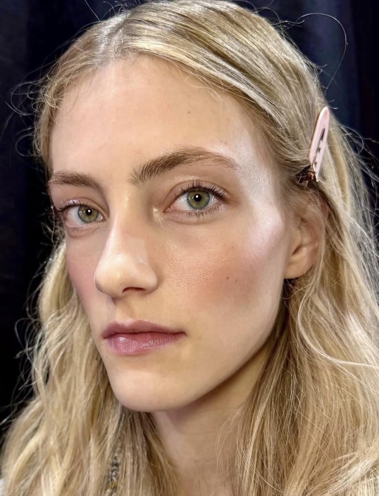 Editorial slicked hair color